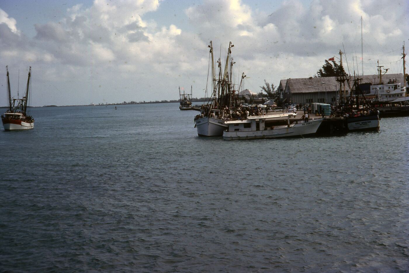 Cubanos desembarcan en un muelle de Cayo Hueso