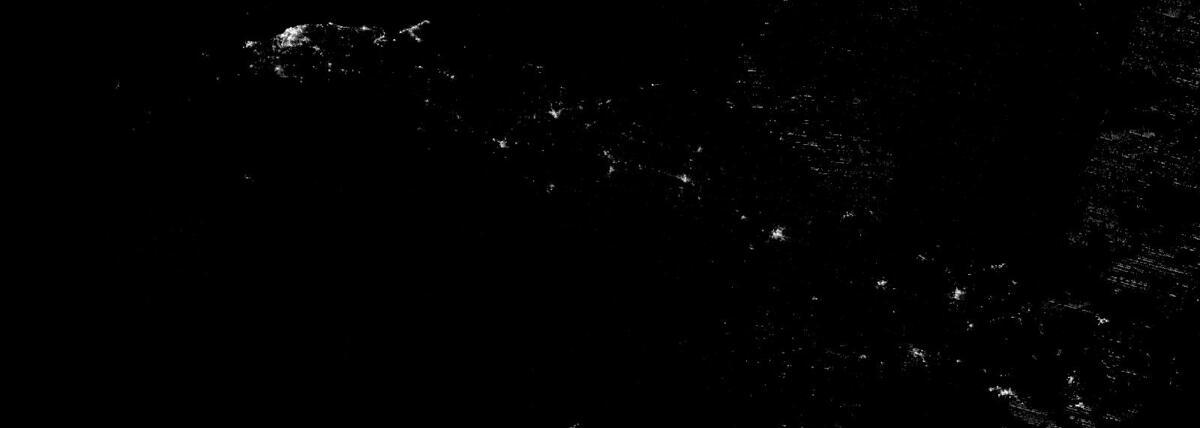 Cuba entera de noche el 16 de octubre de 2026: puntos de luz dispersos y grandes zonas negras